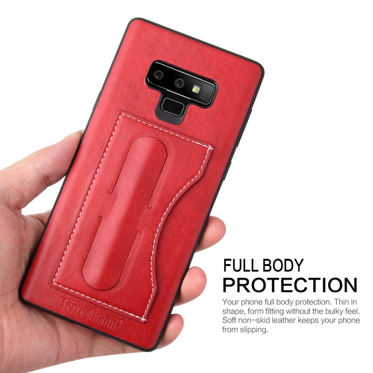 Fierre Shann Full Coverage Protective Leather Case for Galaxy Note9,  with Holder & Card Slot