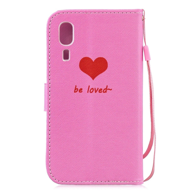 Heart Pattern Horizontal Flip Leather Case for Galaxy A2 Core, with Holder & Card Slots & Wallet