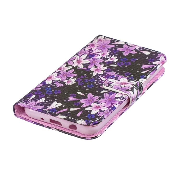 Lily Pattern Horizontal Flip Leather Case for Galaxy A2 Core, with Holder & Card Slots & Wallet