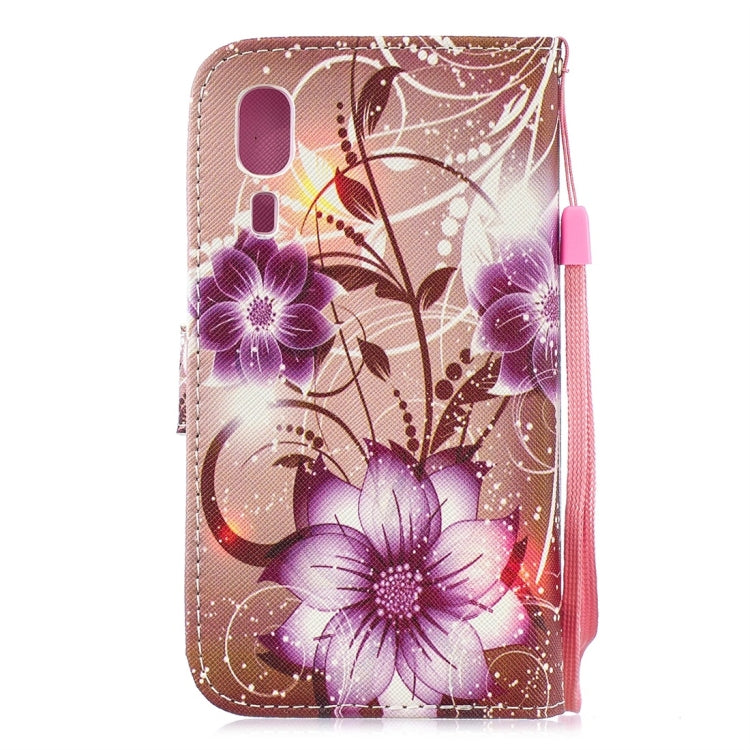 Lotus Pattern Horizontal Flip Leather Case for Galaxy A2 Core, with Holder & Card Slots & Wallet