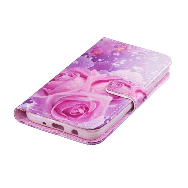 Rose Pattern Horizontal Flip Leather Case for Galaxy A2 Core, with Holder & Card Slots & Wallet