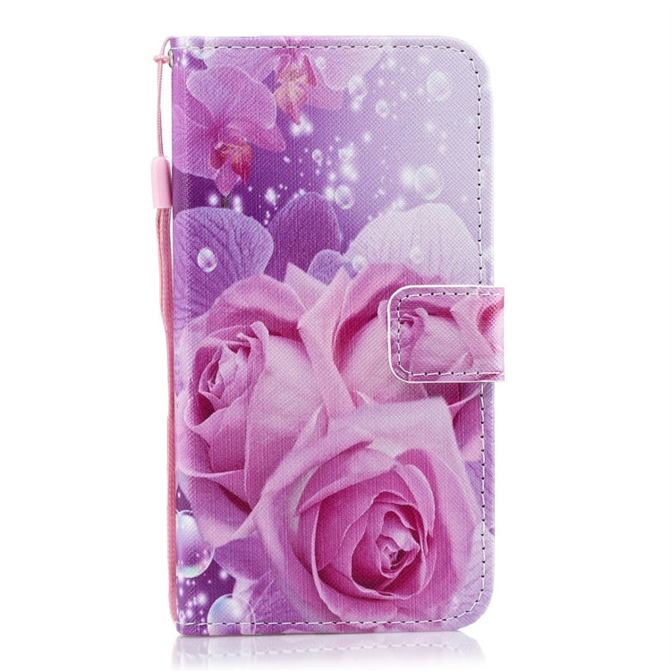 Rose Pattern Horizontal Flip Leather Case for Galaxy M30, with Holder & Card Slots & Wallet