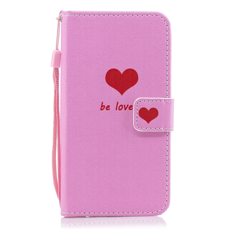 Heart Pattern Horizontal Flip Leather Case for Galaxy A50, with Holder & Card Slots & Wallet