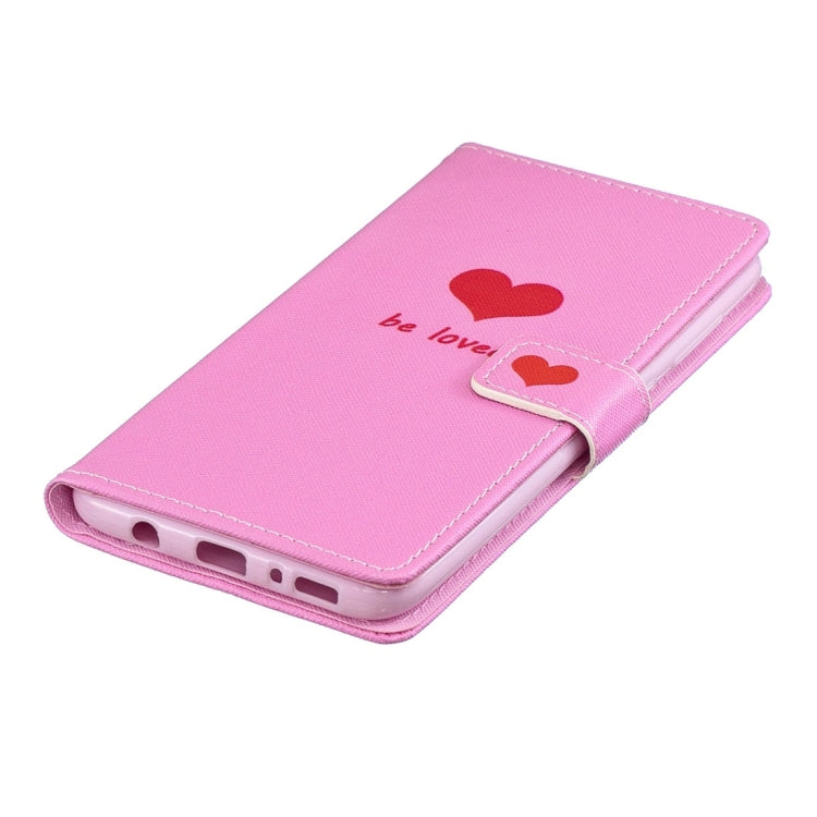 Heart Pattern Horizontal Flip Leather Case for Galaxy A70, with Holder & Card Slots & Wallet