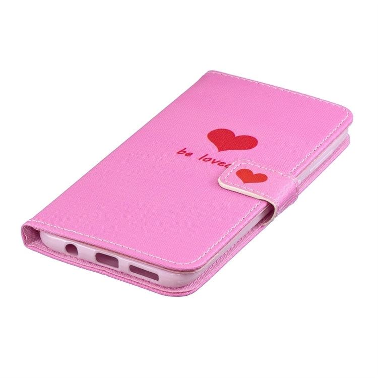 Heart Pattern Horizontal Flip Leather Case for Galaxy A30, with Holder & Card Slots & Wallet