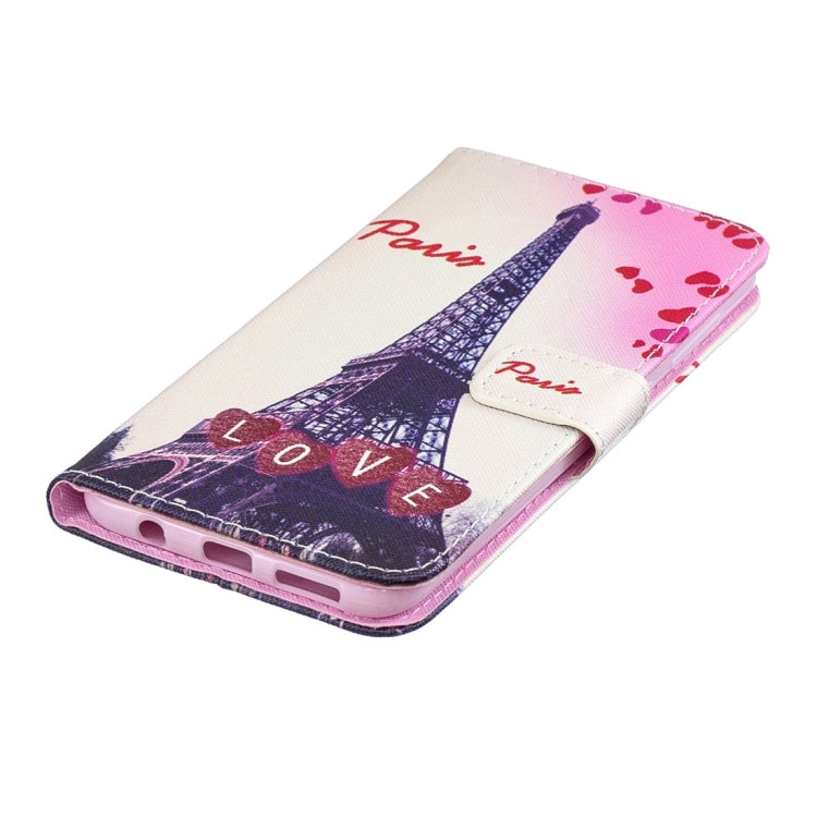 Love Tower Pattern Horizontal Flip Leather Case for Galaxy A30, with Holder & Card Slots & Wallet