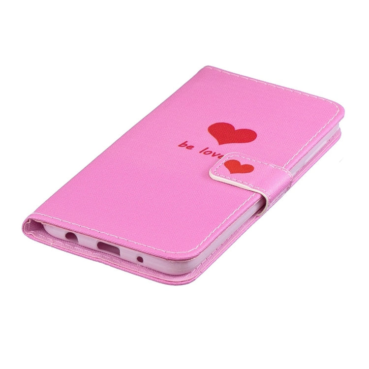 Heart Pattern Horizontal Flip Leather Case for Galaxy A10, with Holder & Card Slots & Wallet