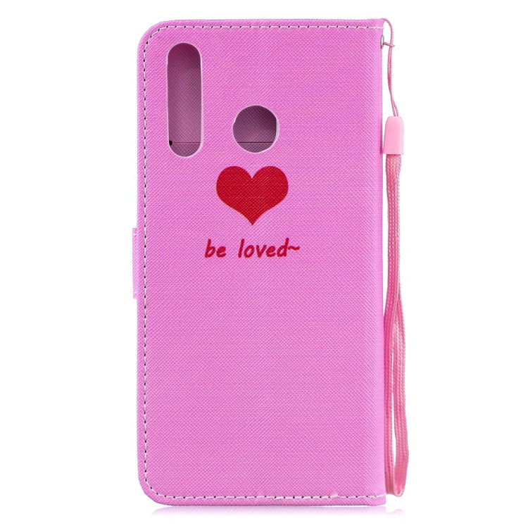 Heart Pattern Horizontal Flip Leather Case for Galaxy A8s (2018), with Holder & Card Slots & Wallet