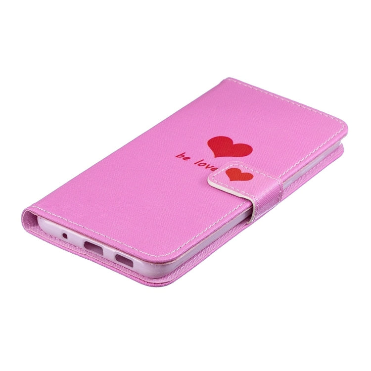 Heart Pattern Horizontal Flip Leather Case for Galaxy A8s (2018), with Holder & Card Slots & Wallet