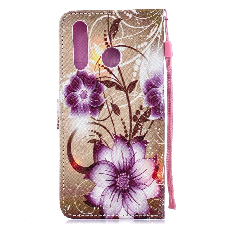 Lotus Pattern Horizontal Flip Leather Case for Galaxy A8s (2018), with Holder & Card Slots & Wallet