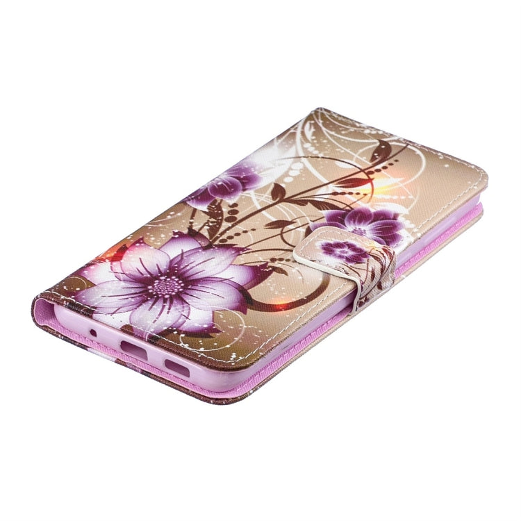 Lotus Pattern Horizontal Flip Leather Case for Galaxy A8s (2018), with Holder & Card Slots & Wallet