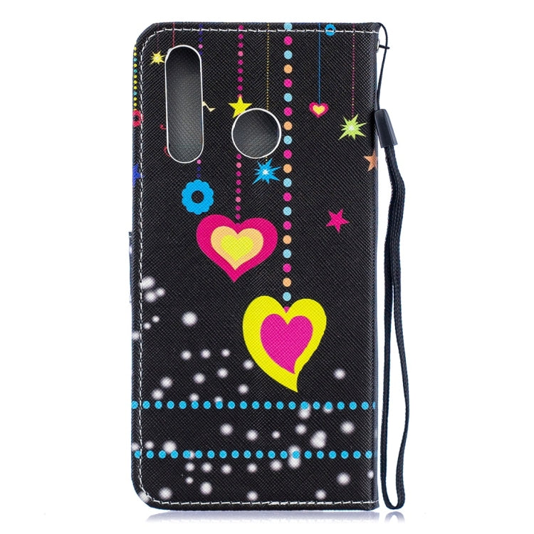 Colorful Heart Pattern Horizontal Flip Leather Case for Galaxy A8s (2018), with Holder & Card Slots & Wallet