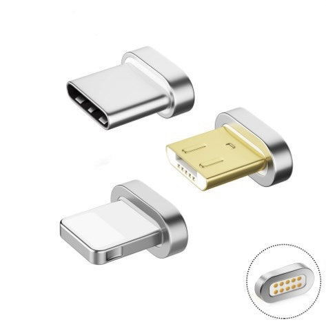 Type-C USB Magnetic Charging Cable Head Converter Connecter, For Samsung, Huawei, Xiaomi, Meizu, HTC and Other Android Devices