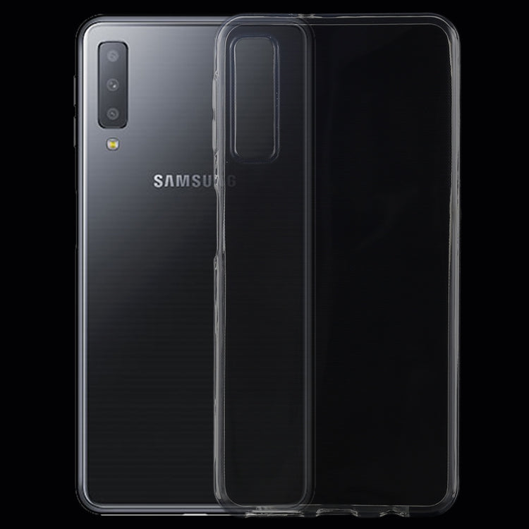 0.75mm Transparent TPU Protective Case for Galaxy A7 (2018)(Transparent)