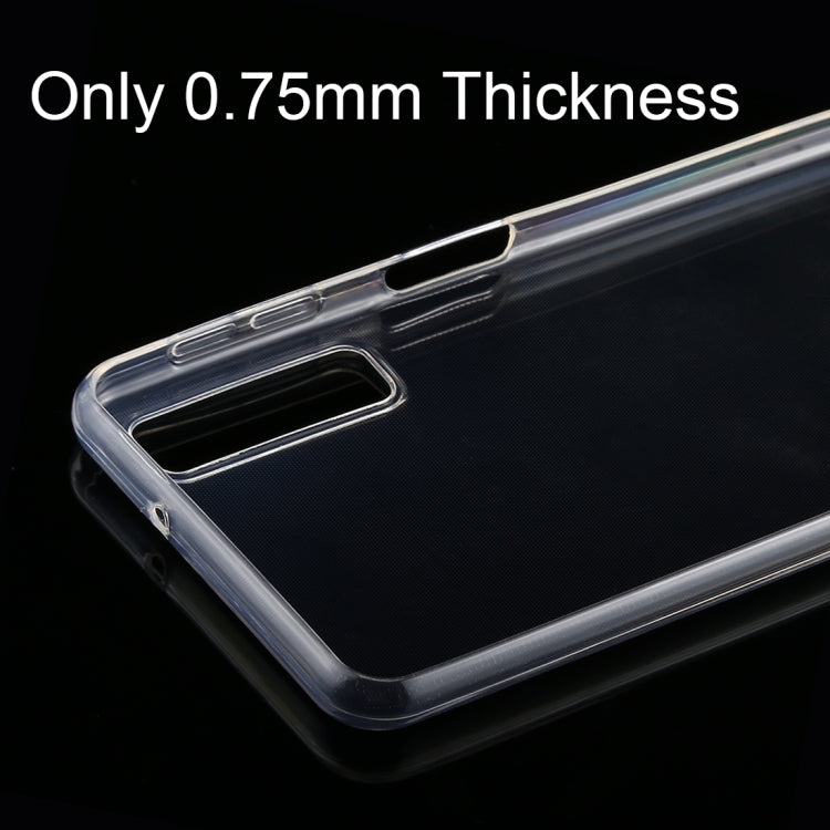 0.75mm Transparent TPU Protective Case for Galaxy A7 (2018)(Transparent)