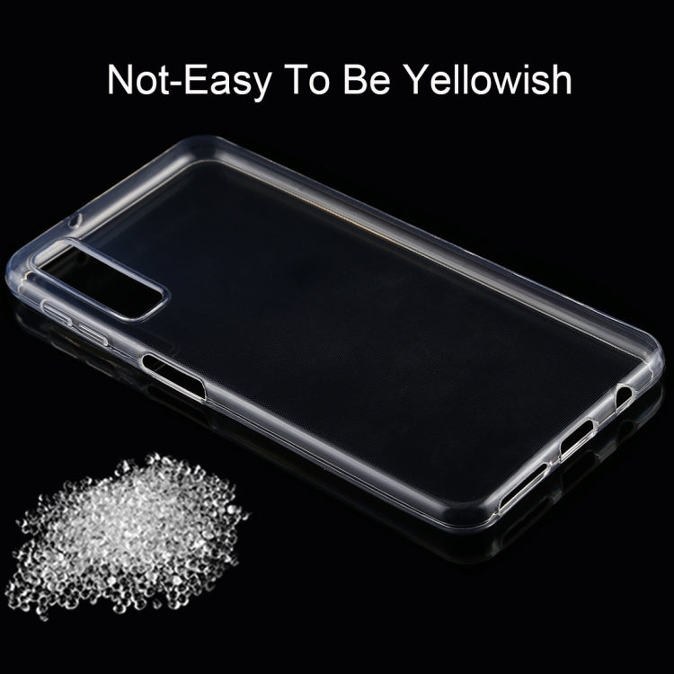 0.75mm Transparent TPU Protective Case for Galaxy A7 (2018)(Transparent)