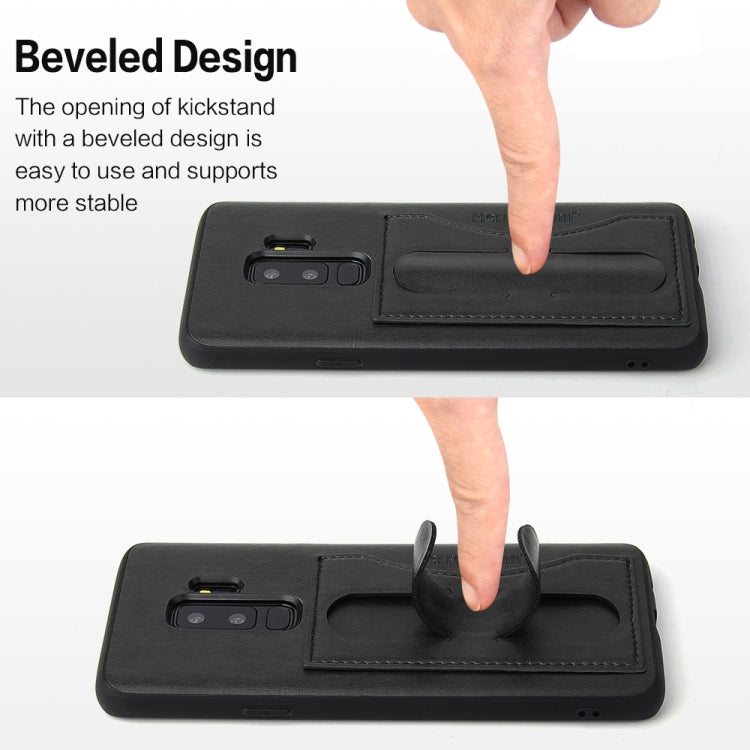 Fierre Shann Full Coverage Protective Leather Case for Galaxy S9+,  with Holder & Card Slot