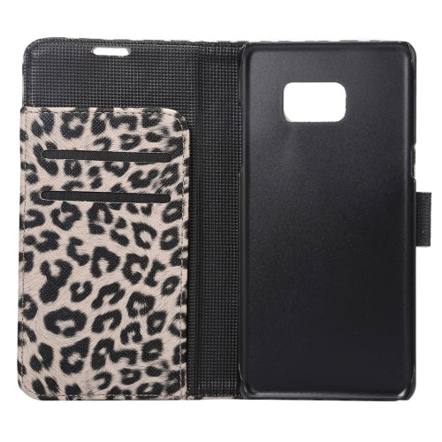 For Galaxy Note 7 / N930 Leopard Texture Magnetic Adsorption Horizontal Flip Leather Case with Card Slot & Holder & Wallet