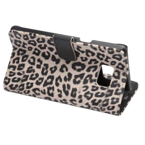 For Galaxy Note 7 / N930 Leopard Texture Magnetic Adsorption Horizontal Flip Leather Case with Card Slot & Holder & Wallet