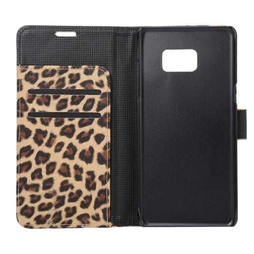 For Galaxy Note 7 / N930 Leopard Texture Magnetic Adsorption Horizontal Flip Leather Case with Card Slot & Holder & Wallet