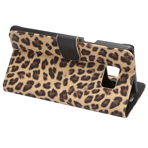For Galaxy Note 7 / N930 Leopard Texture Magnetic Adsorption Horizontal Flip Leather Case with Card Slot & Holder & Wallet