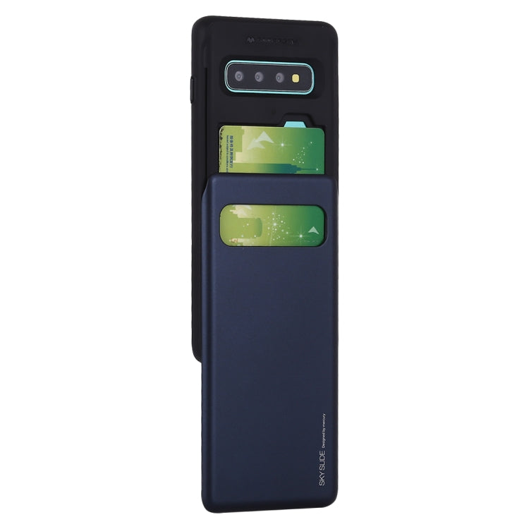 GOOSPERY Sky Slide Bumper TPU + PC Case for Galaxy S10, with Card Slot