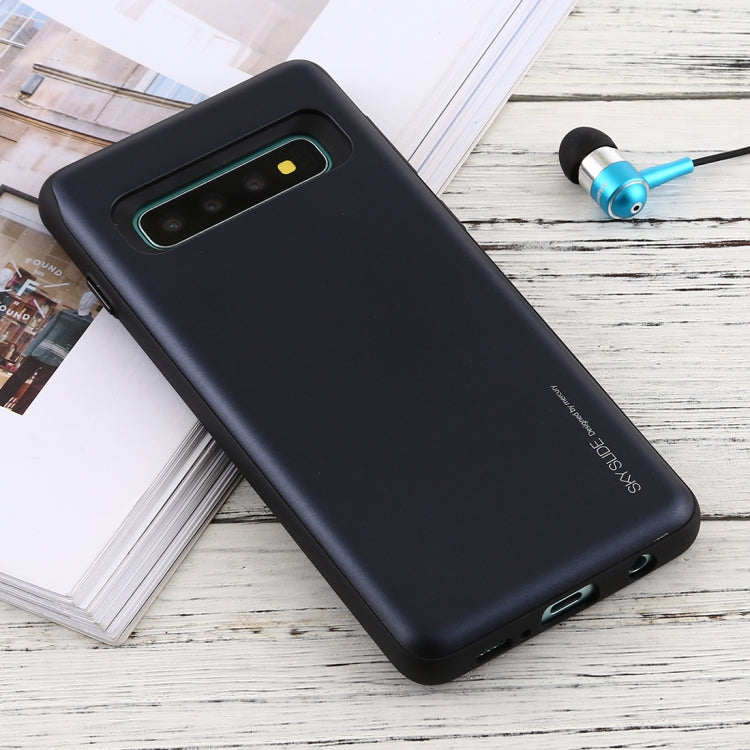GOOSPERY Sky Slide Bumper TPU + PC Case for Galaxy S10, with Card Slot