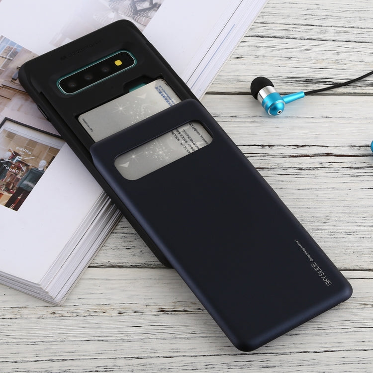 GOOSPERY Sky Slide Bumper TPU + PC Case for Galaxy S10, with Card Slot
