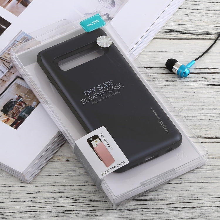 GOOSPERY Sky Slide Bumper TPU + PC Case for Galaxy S10, with Card Slot
