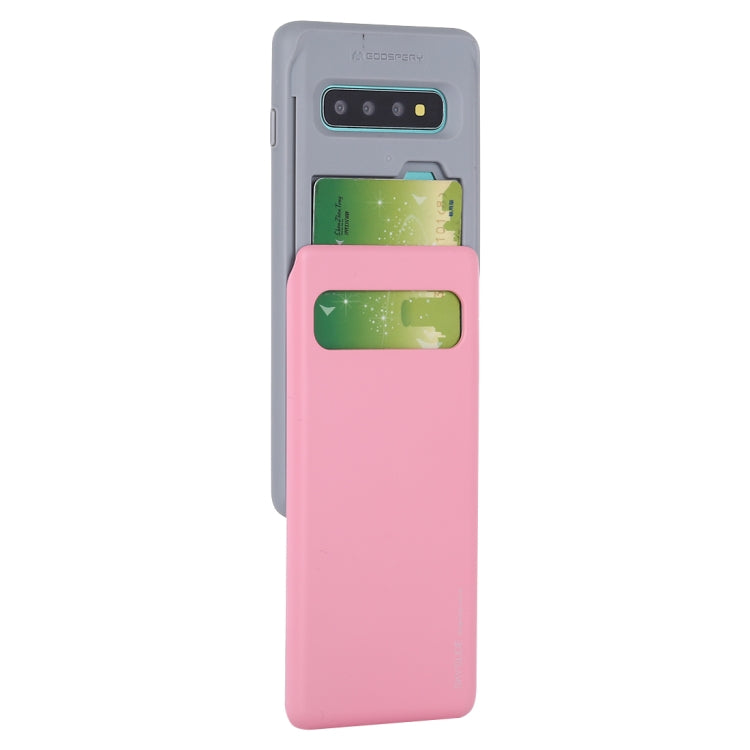 GOOSPERY Sky Slide Bumper TPU + PC Case for Galaxy S10, with Card Slot