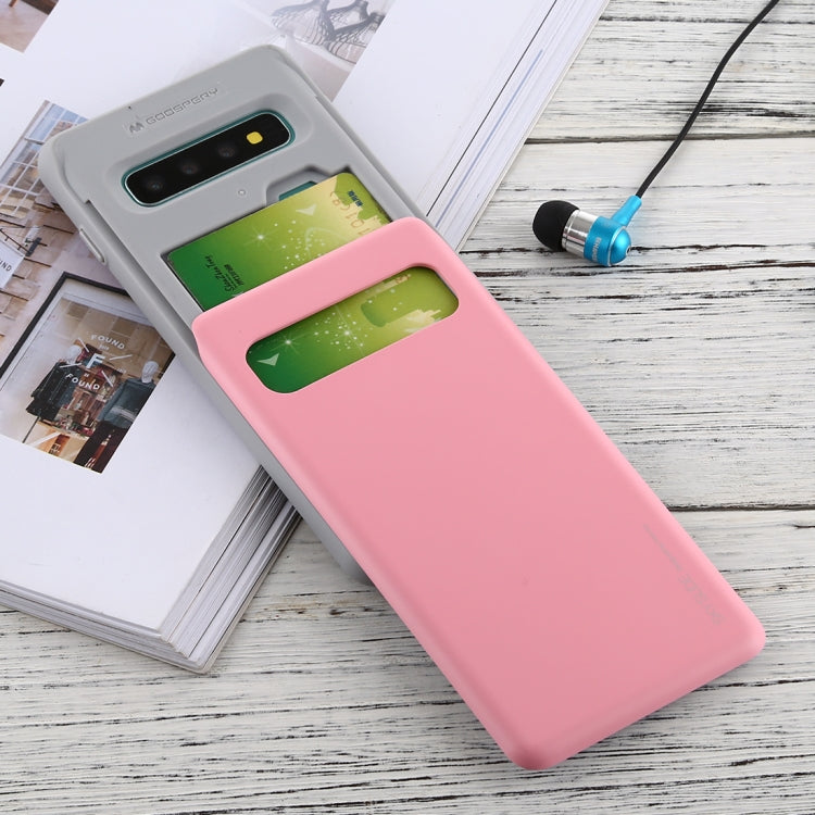 GOOSPERY Sky Slide Bumper TPU + PC Case for Galaxy S10, with Card Slot