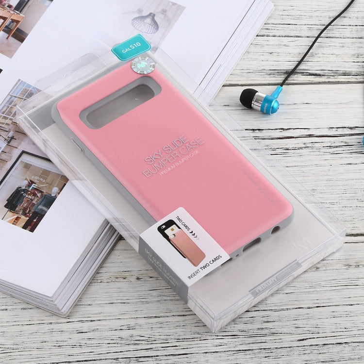 GOOSPERY Sky Slide Bumper TPU + PC Case for Galaxy S10, with Card Slot
