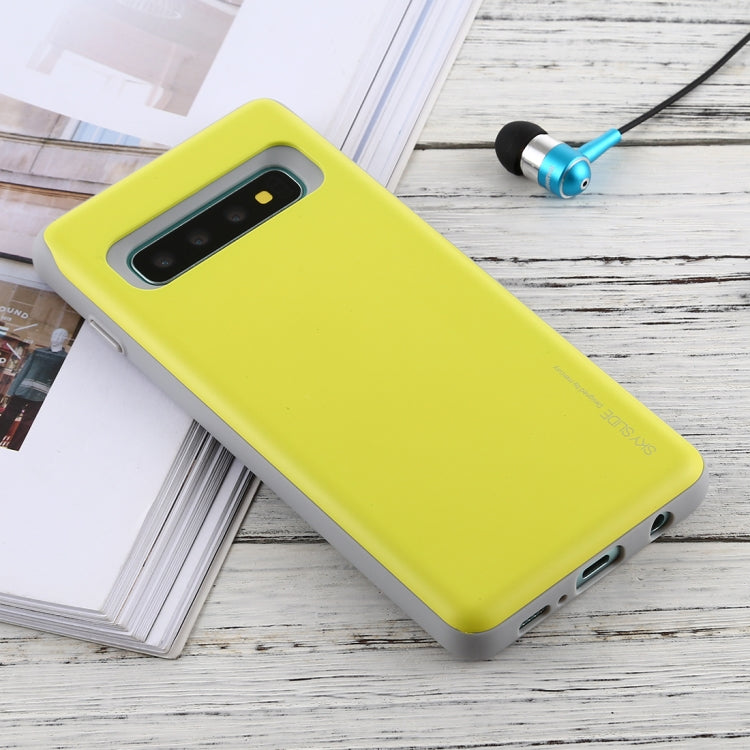 GOOSPERY Sky Slide Bumper TPU + PC Case for Galaxy S10, with Card Slot