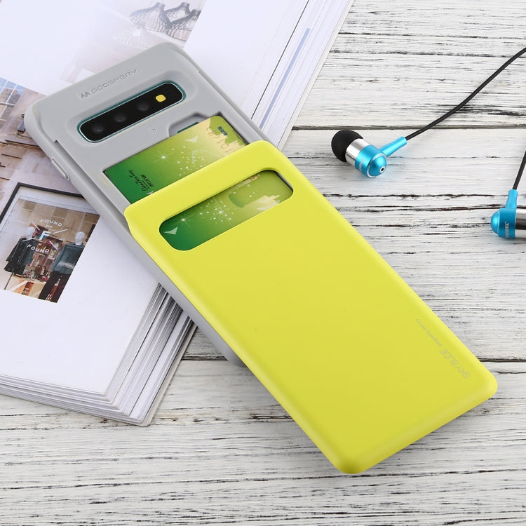 GOOSPERY Sky Slide Bumper TPU + PC Case for Galaxy S10, with Card Slot