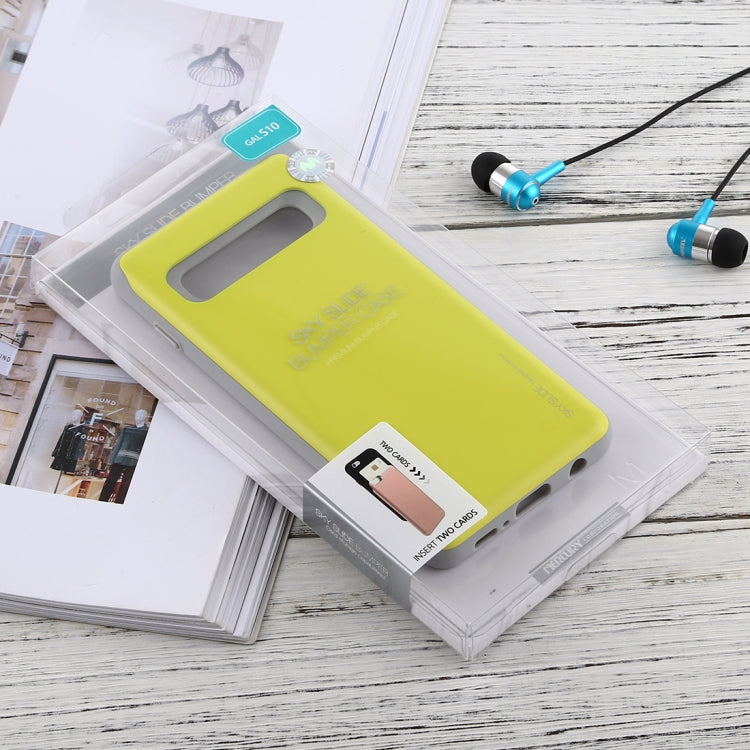 GOOSPERY Sky Slide Bumper TPU + PC Case for Galaxy S10, with Card Slot