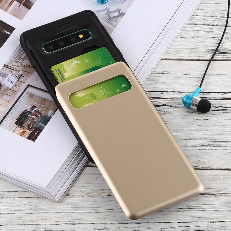 GOOSPERY Sky Slide Bumper TPU + PC Case for Galaxy S10, with Card Slot