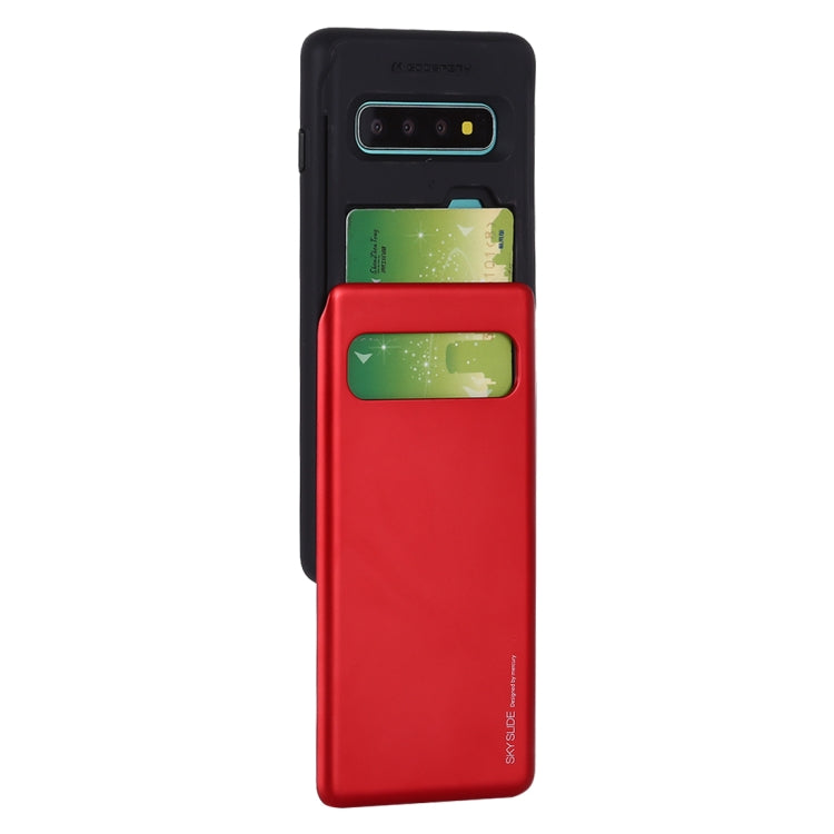 GOOSPERY Sky Slide Bumper TPU + PC Case for Galaxy S10, with Card Slot