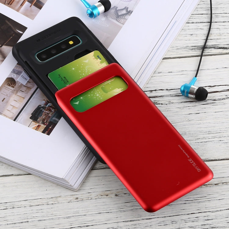 GOOSPERY Sky Slide Bumper TPU + PC Case for Galaxy S10, with Card Slot