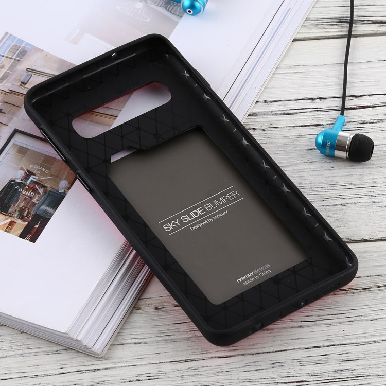 GOOSPERY Sky Slide Bumper TPU + PC Case for Galaxy S10, with Card Slot