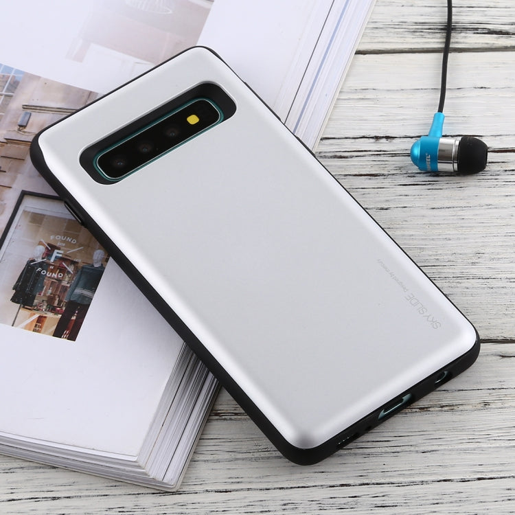GOOSPERY Sky Slide Bumper TPU + PC Case for Galaxy S10, with Card Slot