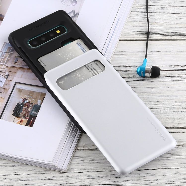 GOOSPERY Sky Slide Bumper TPU + PC Case for Galaxy S10, with Card Slot