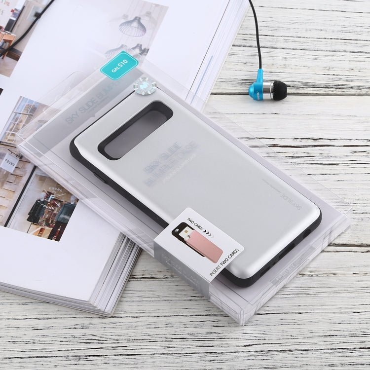GOOSPERY Sky Slide Bumper TPU + PC Case for Galaxy S10, with Card Slot