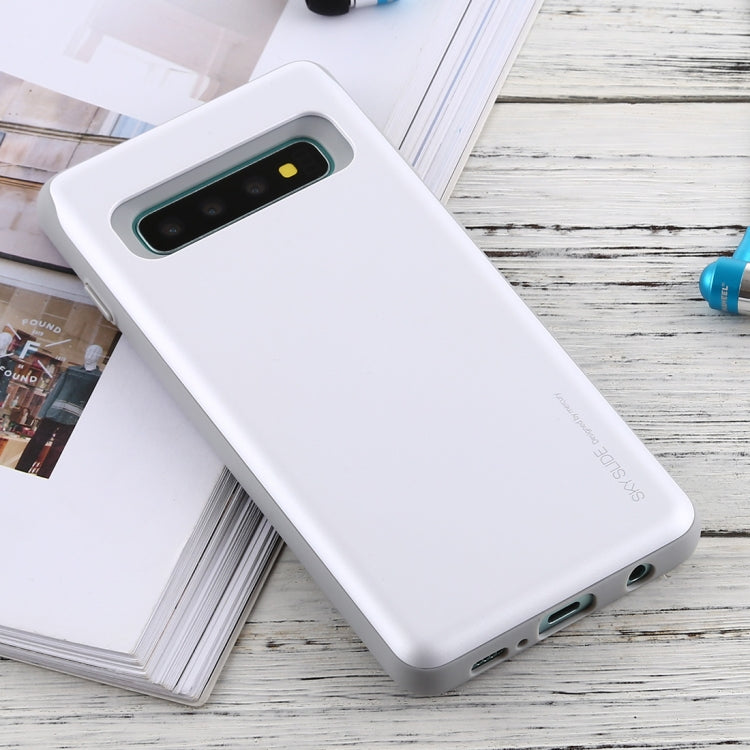 GOOSPERY Sky Slide Bumper TPU + PC Case for Galaxy S10, with Card Slot