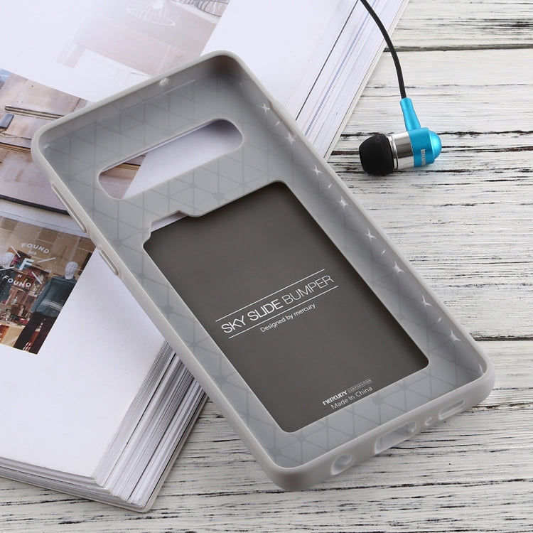 GOOSPERY Sky Slide Bumper TPU + PC Case for Galaxy S10, with Card Slot
