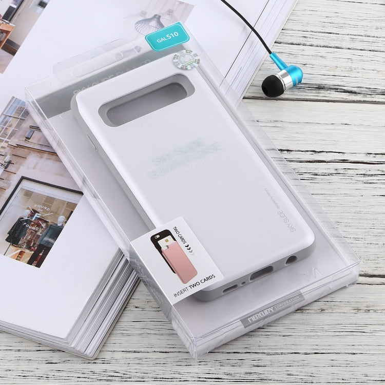 GOOSPERY Sky Slide Bumper TPU + PC Case for Galaxy S10, with Card Slot
