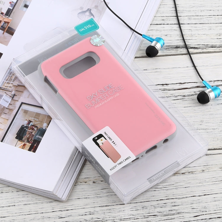 GOOSPERY Sky Slide Bumper TPU + PC Case for Galaxy S10e, with Card Slot