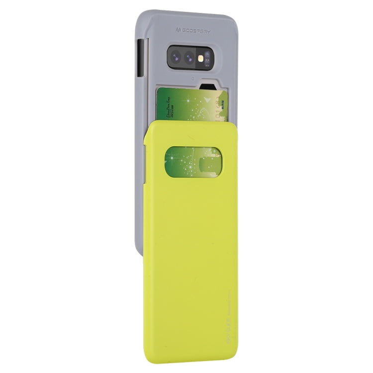 GOOSPERY Sky Slide Bumper TPU + PC Case for Galaxy S10e, with Card Slot
