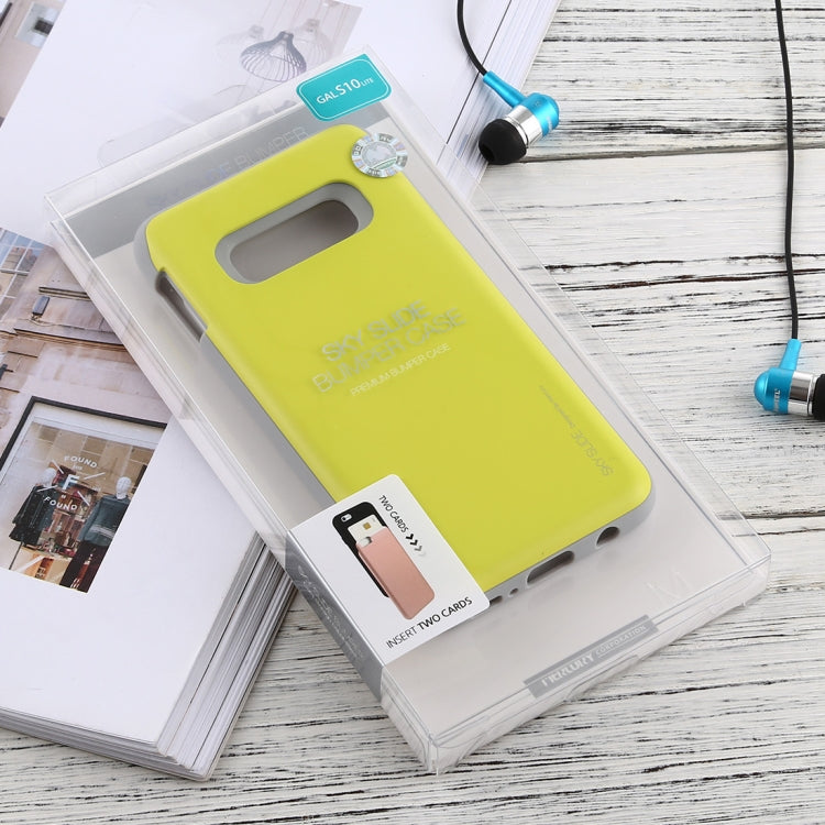 GOOSPERY Sky Slide Bumper TPU + PC Case for Galaxy S10e, with Card Slot