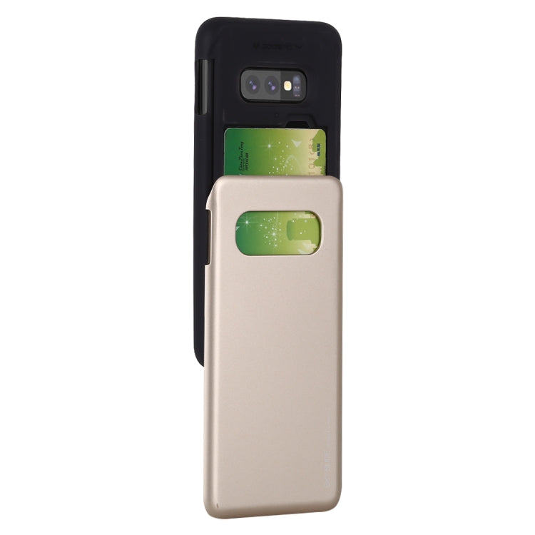 GOOSPERY Sky Slide Bumper TPU + PC Case for Galaxy S10e, with Card Slot
