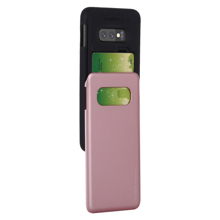 GOOSPERY Sky Slide Bumper TPU + PC Case for Galaxy S10e, with Card Slot